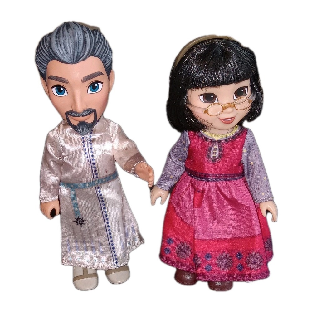 Disney Wish Movie Dahlia & King Magnifico 6" Doll Figure Toy Moveable Poseable